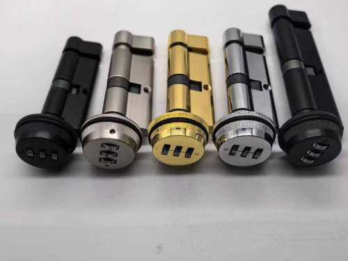 Mechanical 3-Digit Combination Lock Cylinder Keyless