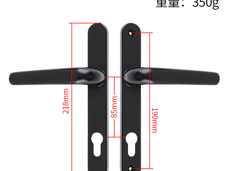 Aluminum Door Handle Lock for UPVC & Balcony Doors - Model 8530